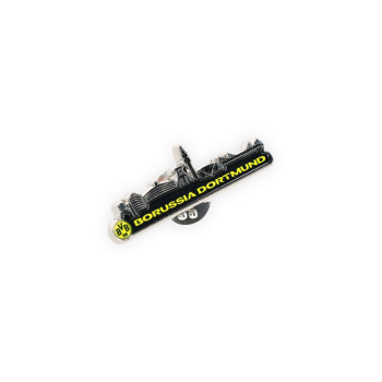 Borussia Dortmund BVB Pin Skyline Dortmund Schwarz-Gelb 3,6 cm